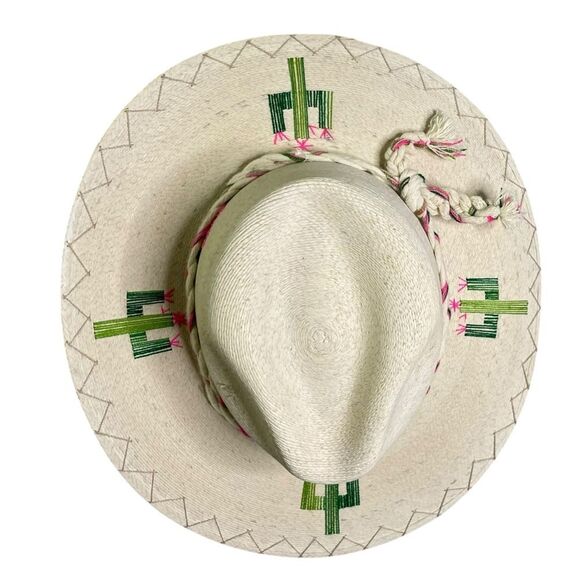 Corazon Playero Exclusive Cactus Embroidered Sun Hat - Picture 5 of 16